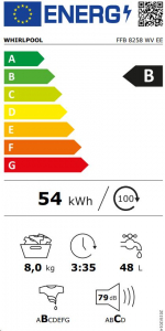Whirlpool FFB 8258 WV EE elöltöltős mosógép fehér